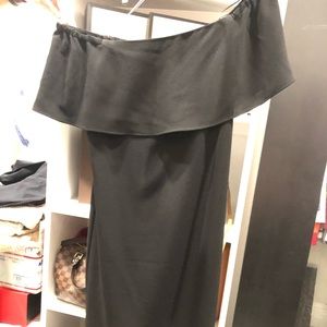 Black off the shoulder dress